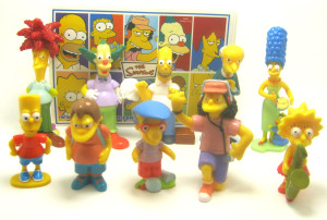 Komplettsatz  Simpsons + Beipackzettel