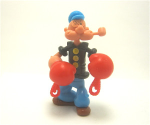 Popeye und seine Freunde mit Boxhandschuhe