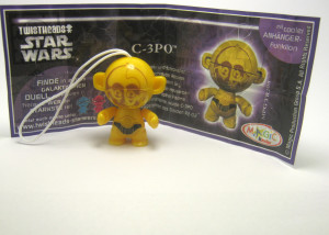 C-3PO + Beipackzettel TR208  Star Wars Twistheads
