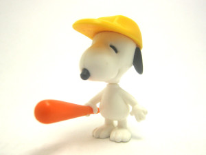 Snoopy als Baseballspieler