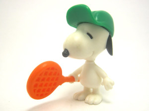 Snoopy als Tennisspieler