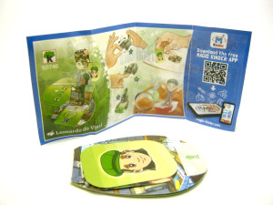 Teen Idols - Pop - Card und Sticker , SD740 Leonardo Da Vinci + Beipackzettel