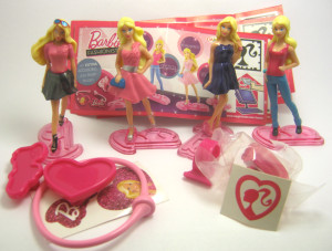 Komplettsatz Barbie Fashionistas + Beipackzettel