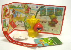 RED MIT POKAL FF605 + Beipackzettel Angry Birds