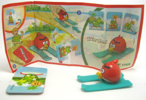 RED AUF SKI FF 608 + Beipackzettel Angry Birds