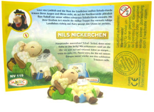 Nick Nickerchen dunkel + Beipackzettel NV119 Gute Schafe wilde Schafe