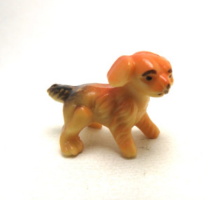 Alte Miniaturen Hunde Cockerspaniel hell