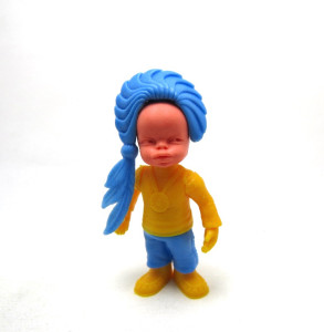 Baby Indianerkinder 1984 , gelb/blau 1