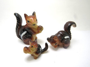 ALTFIGUREN Tierfamilie, Streifenhörnchen, 70er 