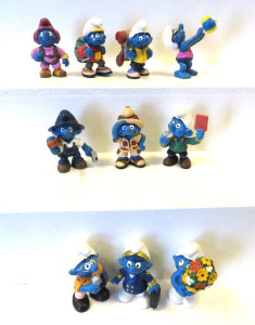 Schleich Schlümpfe 2001 , Satz 10 Figuren