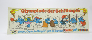 Olympiade der Schlümpfe Beipackzettel
