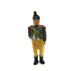 Soldat mit Horn u. Säbel vergilbt 14