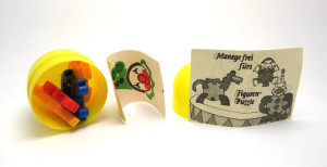 Original im Ei Steckpuzzle Clown 1985 + BPZ + AKF 201