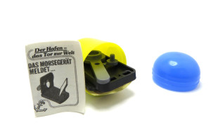 Der Hafen-Das Tor zur Welt Morsegerät Original im Ei + Beipackzettel mit Logo + AKF