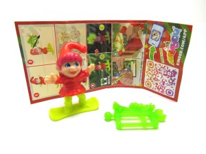 Christmas 2025 , VQ257A  Elf mit Snowboard + BPZ