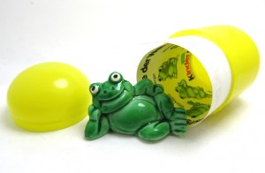 Happy Frogs 1986 Big Boss original im Ei mit Beipackzettel