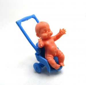 Baby mit Buggy 1978