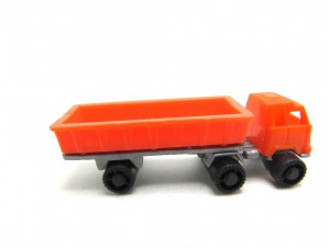 Sattelschlepper (1. Serie) EU 1979/80 Sattelzug mit Pritschenaufleger orange
