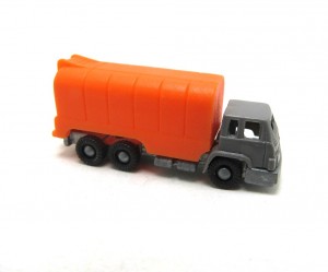 Diverse LKW mit Metallboden 1978 , Müllwagen orange ( ohne Radabdeckung)