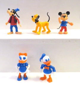 Disney SteckfigurenSatz 1981 5 Figuren