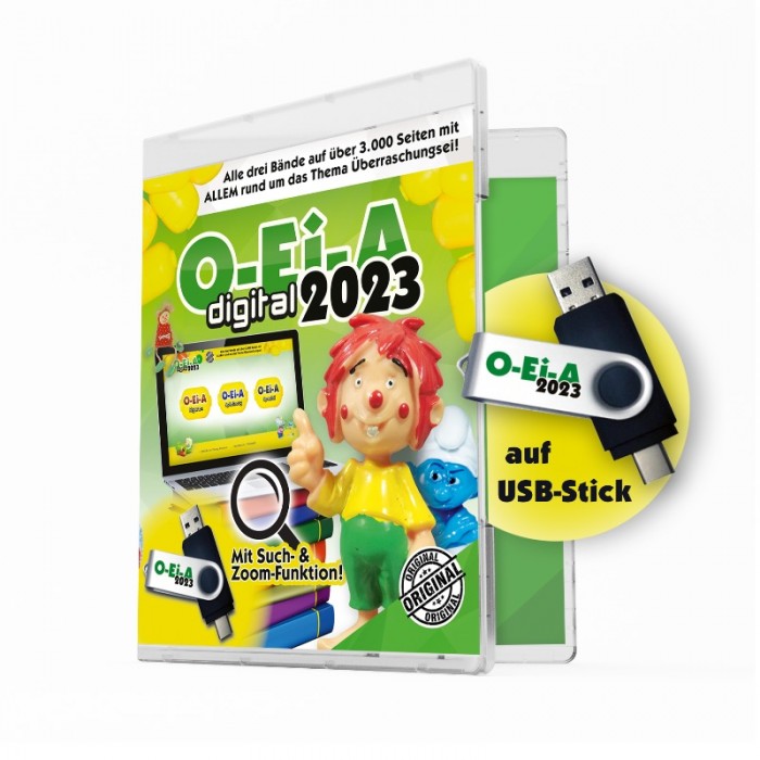 NEU!!! Der O-Ei-A digital 2023 - 3 Bände als PDF auf USB-Stick für PC/Smartph.