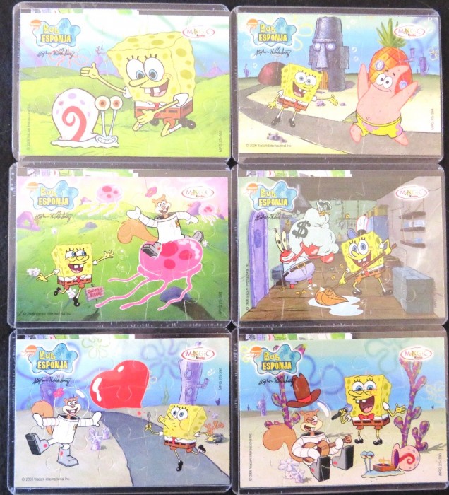 Puzzle Spongebob EU 6 Puzzle + Beipackzettel