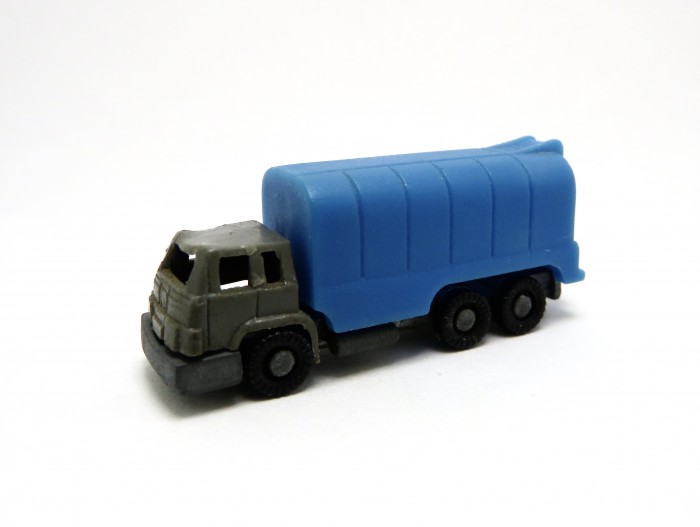 Diverse LKW mit Metallboden 1978 , Müllwagen blau (ohne Radabdeckung)