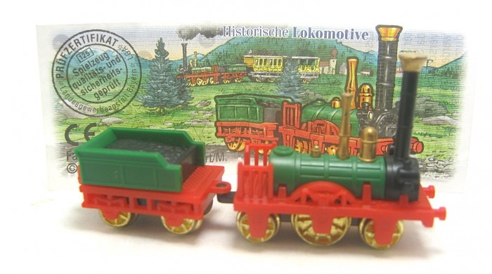 Eisenbahn, Historische Lokomotive + Beipackzettel