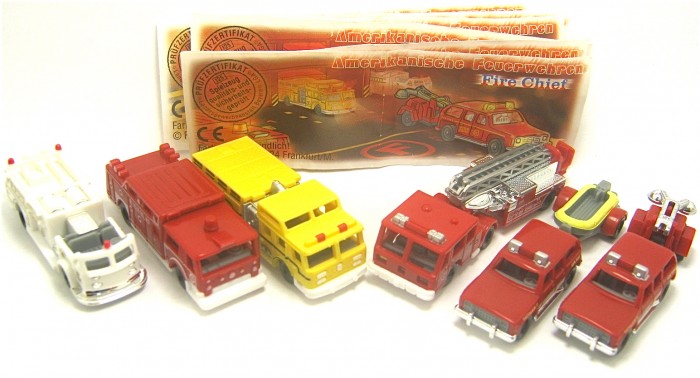 Amerikanische Feuerwehren 2001 ,  Komplettsatz + Beipackzettel