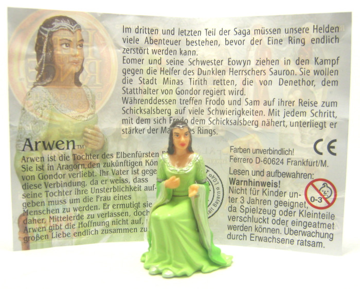 Arwen + Beipackzettel ohne Nummer Der Herr der Ringe 3