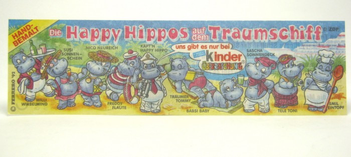 Beipackzettel Die Happy Hippos auf dem Traumschiff