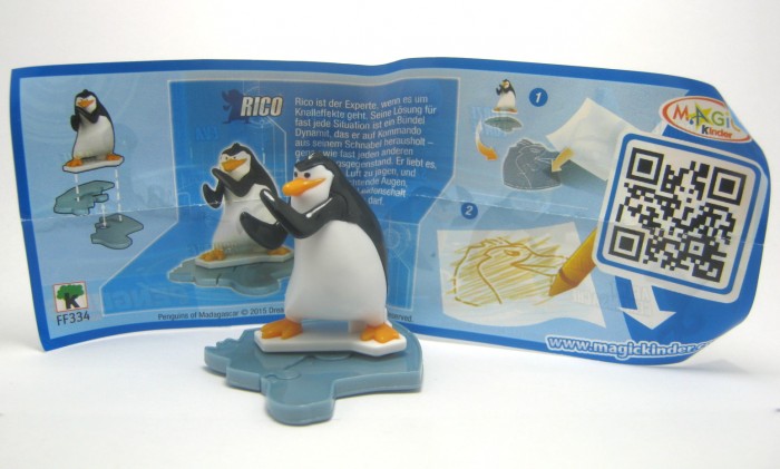 Rico + Beipackzettel FF 334 Pinguins Madagascar