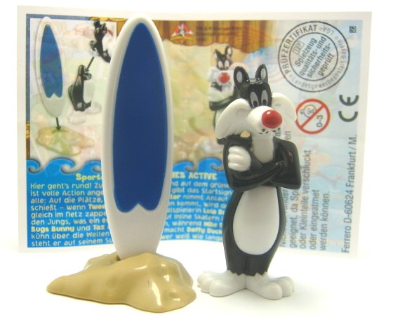 Sylvester als Surferl + Beipackzette TT396 Looney Tunes