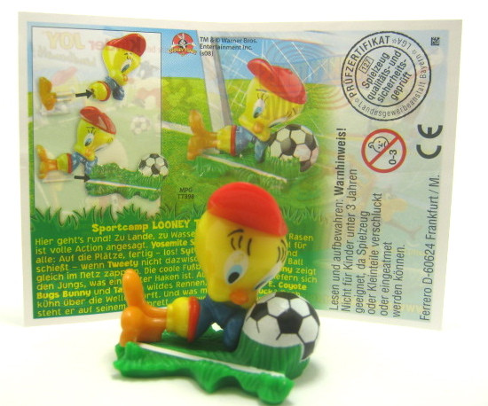 Tweety mit Fußball + Beipackzettel TT398 Looney Tunes 