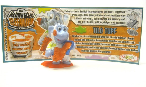 Tilo Tupf + Beipackzettel DC104 Heimwerker Elefanten