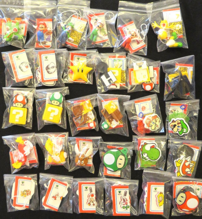 Super Mario Komplettsatz 2025 + Beipackzettel (6 Figuren, 24 Spielzeuge)
