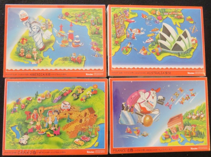 4 Spielzeug Puzzle Hong Kong 2001 , je 200 Teile , original verpackt Top Rar