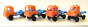 Racing-Trucks EU 1991 Komplettsatz  orange/blau