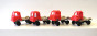 Racing-Trucks EU 1991 Komplettsatz  , rot/grau