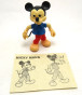 Weichplastik-Steckfiguren 1981  Micky Maus + BPZ Kl. Riss