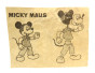 Weichplastik-Steckfiguren 1981  Micky Maus + BPZ Kl. Riss